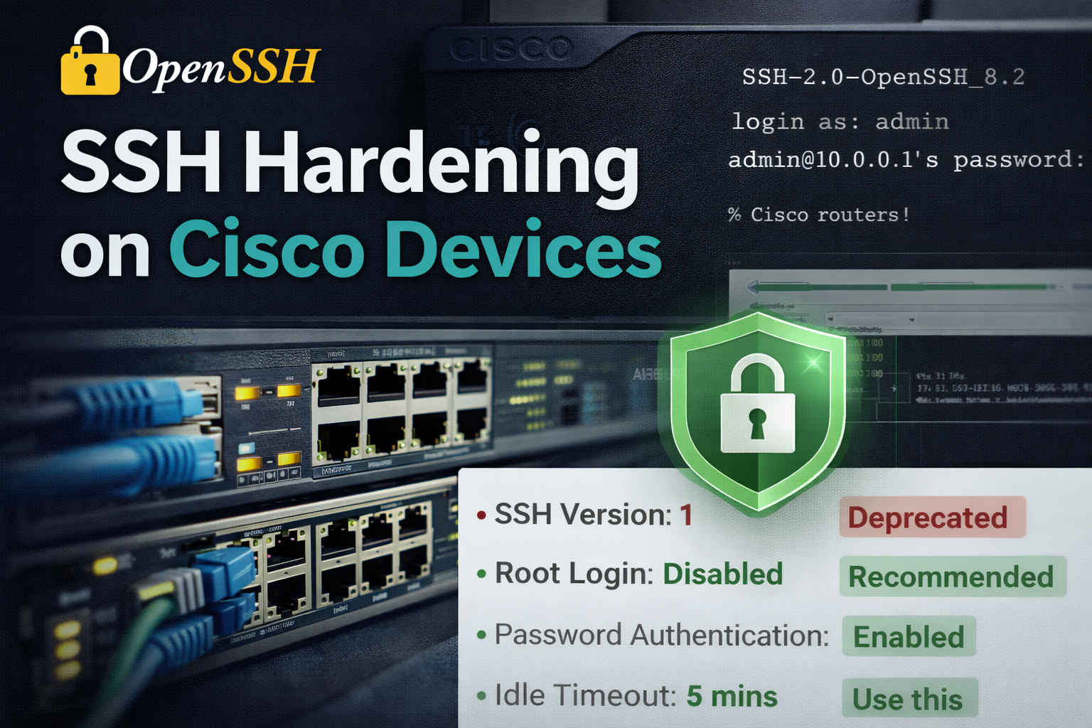 main blog post image for ssh hardening ,