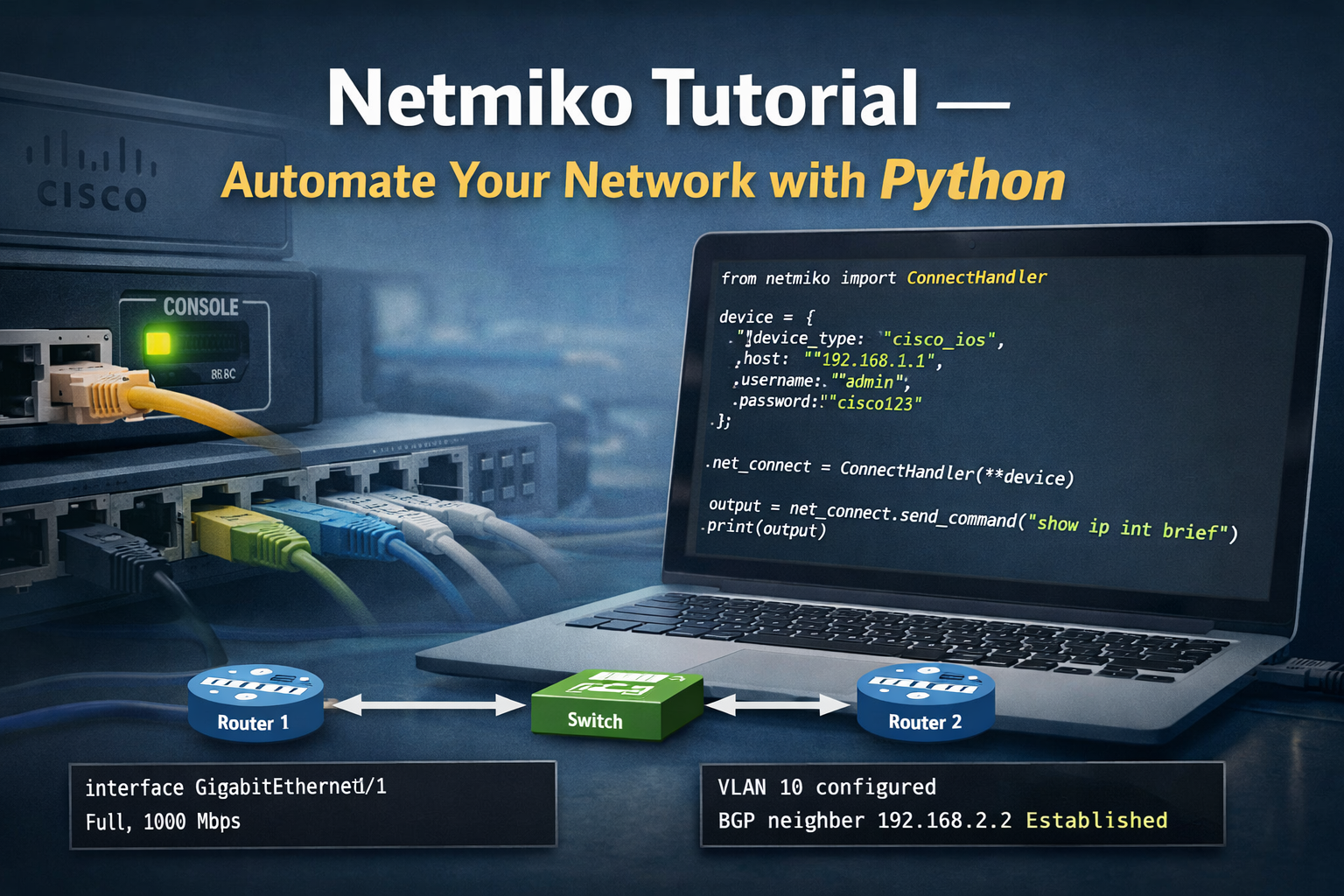 Netmiko Tutorial — Automate Your Network with Python